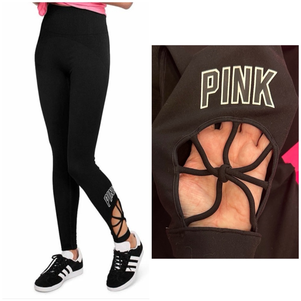 PINK Victoria's Secret Seamless Cutout Leggings